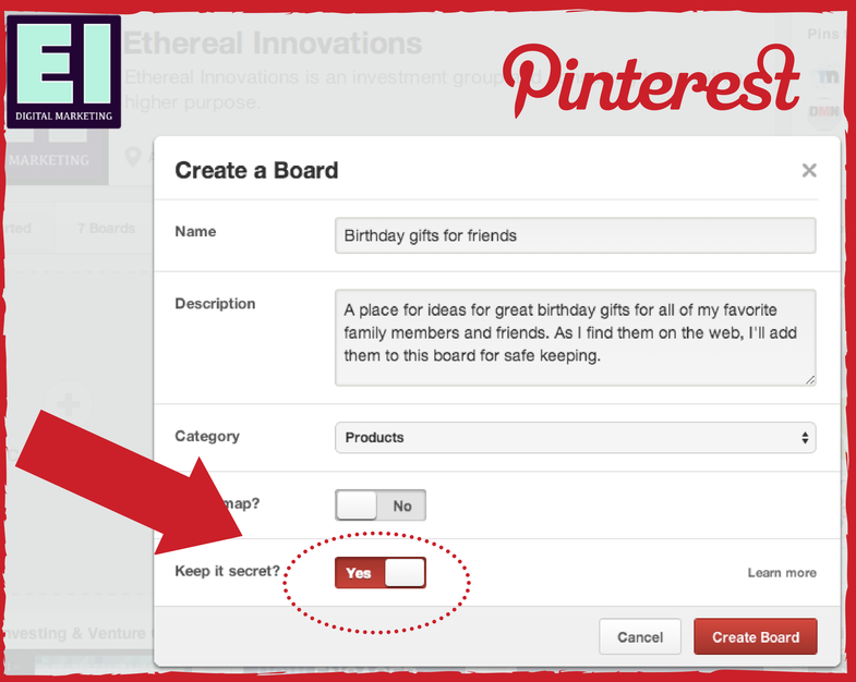 How to create a secret board | Where do you make secret pinterest boards? | Unlimited Private boards