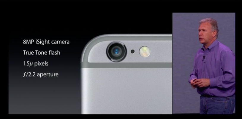 New iSight camera in the iPhone6 